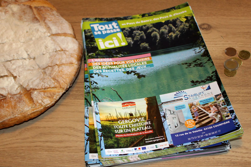 Tout se passe ici, votre magazine local gratuit dans le puys de dome, le sancy, les puys et le bassin d'Issoire - Le partenaire communication des commerces et entreprises du territoire